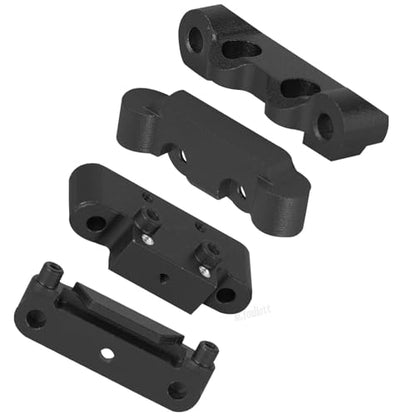 RC Upgrades Part for 1/24 Micro-B 2S 2WD,1/28 Micro-T 2S 2WD,Aluminum Suspension Arms/Caster Block/Steering Blocks/Rear Stub Axle Carriers/Suspension Mount,Black(LOS-1768,LOS-1761) - color: Black-(upgrades Part）