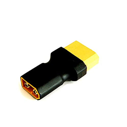 3 pcs No Wires XT90 Connector Female to XT60 Connector Male XT-90 XT-60 Wireless Conversion Adapter for RC Hobby Model FPV Drone Car Lipo NiMH Battery, Black
