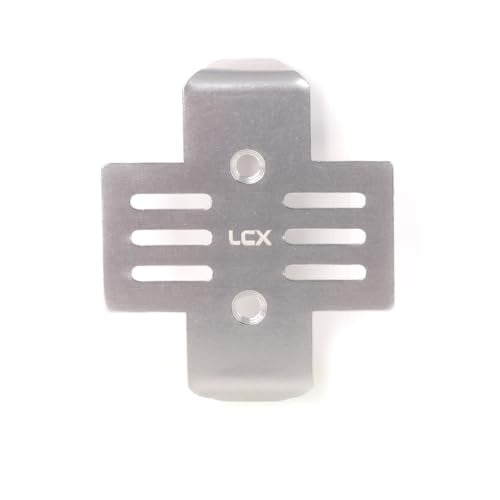 LCX Racing 1/18th RC Car Stainless Steel Skid Plate Guard Chassis Protector for LOSI Mini LMT 4x4 Truck, Upgrades Parts Accessories