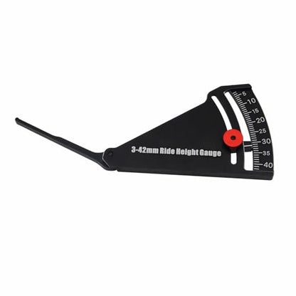 Aluminum RC Car 3–42mm Ride Height Gauge for 1/10 On-Road RC Cars | Aluminum Measuring Ruler,1/10 On-Road Gauge,RC Models Chassis Adjustment