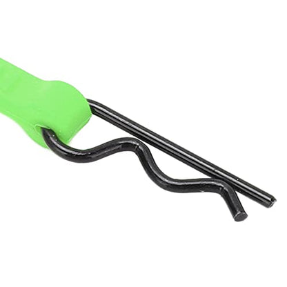 RC Car Body Clips Pins, 4 Pack Universal Metal and Silicone Shell Retainers, Green, Compatible with ARRMA Axial SCX10 D90 GEN8, 1/10 Scale Model Cars
