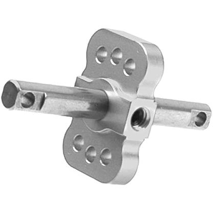 Aluminum RC Differential Locker Spool 2WD Diff Locker Mounts Upgrades Part Compatible with 1/10 Traxxas Slash 2WD Rustler Stampede 2WD Bandit 2WD 1/10 RC Car (Silver) - color: Silver