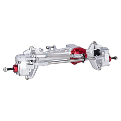 SCX10 III Portal Axles, Aluminum Alloy Complete Front Rear Axle for Axial SCX10 III AXI03007 1/10 RC Crawler Upgrades (Silver) - color: Silver
