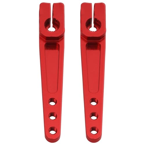 2Pack Vgoohobby 1.75inch 25T Servo Arm Horn Aluminum Long Steering Arms Compatible with Futaba Hitec Savox Power HD Servo Motors Fit RC Airplane Plane Car