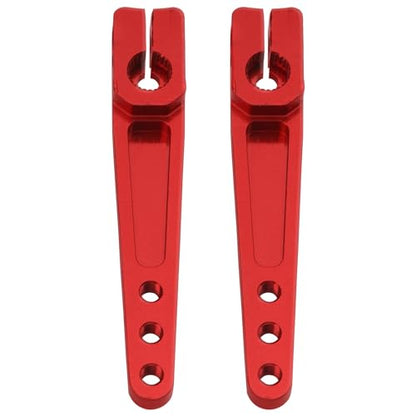 2Pack Vgoohobby 1.75inch 25T Servo Arm Horn Aluminum Long Steering Arms Compatible with Futaba Hitec Savox Power HD Servo Motors Fit RC Airplane Plane Car