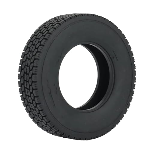 Compatible with Tamiya 1/14 RC Car Trailer Tractor Truck Upgrade Parts Accessories 4Pcs 1.55 Rubber Wheel Tires Tyre RC Assortment