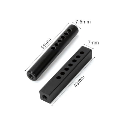 Metal Bumper Holder Mounts Front Rear Replacement for 1/10 RC Crawler Car Axial SCX10 90046 Traxxas TRX4 TRX6 YK4102 (Round)