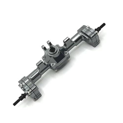 RC Crawler Axle for FMS for FCX24 for Xiaoqi for Crusher 1/24 RC Models Portal Axle Upgrade Kit Aluminum Front Rear Assembly(Gray,Rear) - color: Gray, size: Rear
