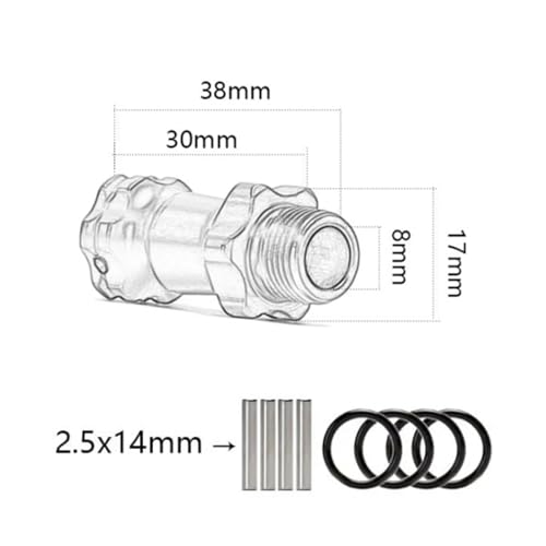 Aluminum 17mm Wheel Hub Hex 30MM Extension Adapter with Pins + O Ring for 1/8 HSP RC Hobby Car Buggy Monster Truck 2 Sets(Red) - color: Red