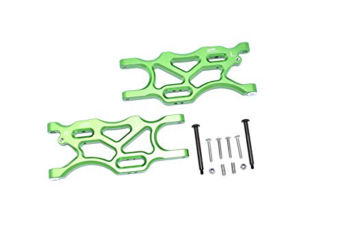 GPM for ARRMA 1/7 4WD Mojave 6S ARA106058T1/T2 Aluminum Rear Lower ARMS -18PC Set (Green)