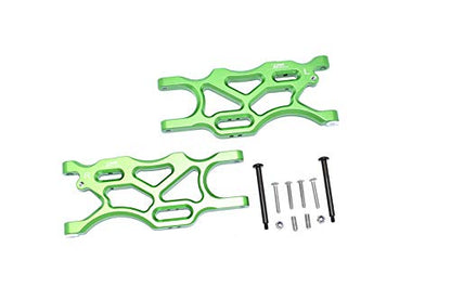 GPM for ARRMA 1/7 4WD Mojave 6S ARA106058T1/T2 Aluminum Rear Lower ARMS -18PC Set (Green)