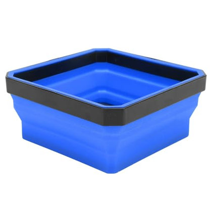 Semme Portable Magnetic Parts Tool Tray Silicone for Screws Bolts Nuts Washers and Collapsible in Red (Blue) - color: Blue