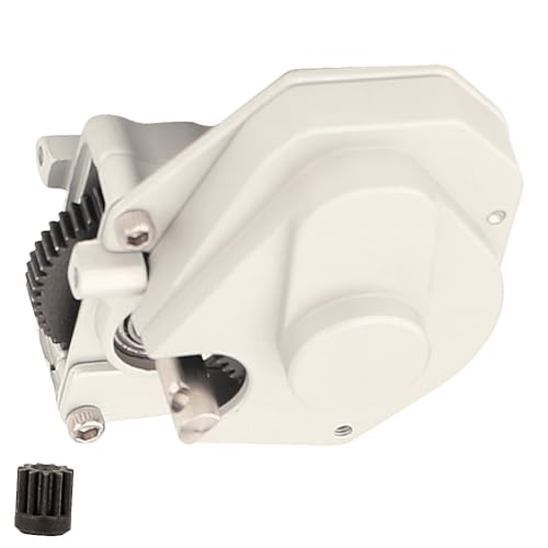 Aluminum Alloy Transmission Case Gearbox Complete with Gear for 1/24 Axial SCX24 RC Crawler Upgrades (Silver) - color: Silver