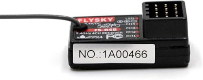 Flysky FS-R4B Receiver 2.4GHz 4CH ANT for RC Car/Boat | ANT Protocol with 4 PWM Channels. Single Antenna for Stable Signal. Real‑time Data Transmission for FS‑G7P & FS‑ST8