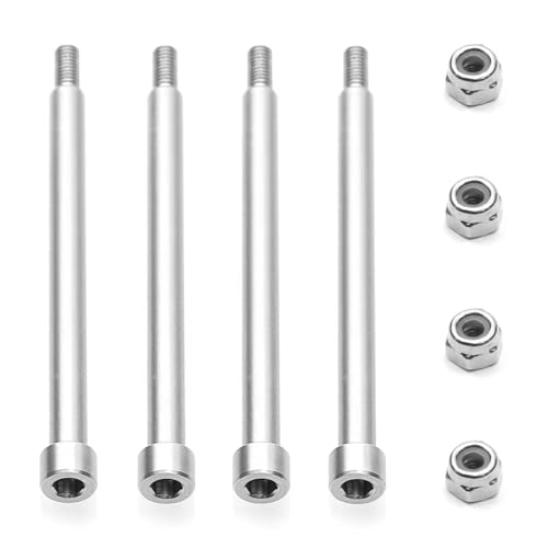 RC Car Upgrade Parts for Traxxas 1/5 rc Car Upgrades Parts Accessories 4Pcs Steel 4X56mm Threaded Hinge Pins A-arm M3 Nut 70510