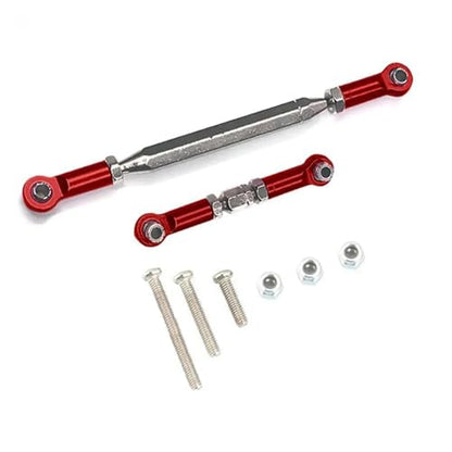 RC Car Rod Linkage Compatible with MN D90 D99 for MN-90 FJ-45 Metal Adjustable Steering Linkage Servo Link Pull Rod Turnbuckle 1/12 RC Car Crawler