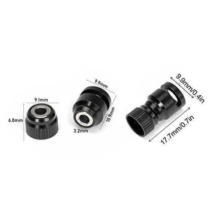 VBESTLIFE RC Body Shell Hole Column Locator, RC Body Shell Mount Column Hole Locator Magnetic Replacement 4Pcs High Strength for PVC Car Shell (Black)