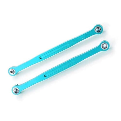 RC Links Linkage Compatible with for traxxas for XMAXX for Monster 1/5 RC Trucks Car Part Wheelbase Rc Steering Link Rod Set Steering Link Rod Set(Blue) - color: Blue