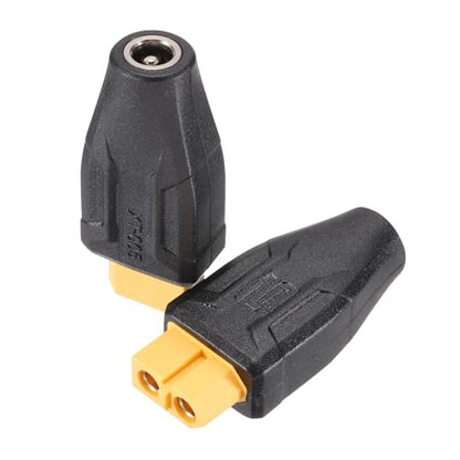 MECCANIXITY 2 Pack XT60 Adapter, XT60 Female to DC5521 Female 5.5 x 2.1mm Wireless Adapter, XT60 Connectors Wireless for Solar Panel, Laptop Power Supply - style: XT60 Female to DC5521 Female