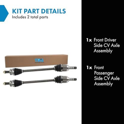 TRQ Front Left and Right CV Axle Assembly Set 2 Piece Compatible with 2017-2023 Subaru Impreza - style: CSA37564