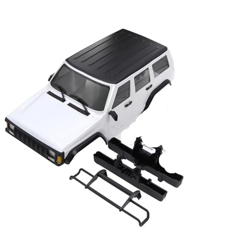 RC car Components Compatible with TRX4M for Bronco 1/18 RC Crawler Car Upgrade Parts Special Material Hardtop Shell with Bumper 6.10in Wheelbase(Silver) - color: Silver