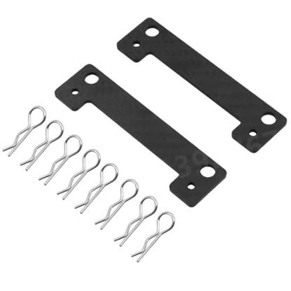 Rc Toys Accessories for Tamiya for TT02 for TT01 1/10 Carbon Fiber Body Posts Magnet Fixed Mount Bracket with Clips RC Car Upgrade Accessory