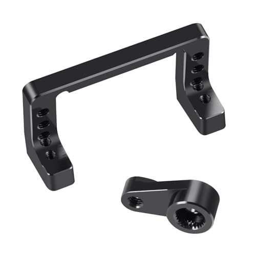 QUE-T Aluminium Servo Mount with Servo Arm for LOSI 1/16 Mini-B 2WD Buggy