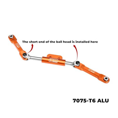 Aluminum Alloy Front Steering Links for Vanquish 1/10 H10 Optic Kit-VPS09027 Upgrades - Red