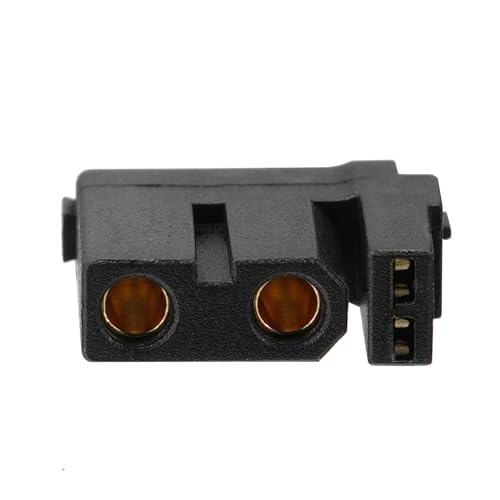 ELFCULB 10pcs Amass XT30U (2+2) Upgrade Female Connectors, Drone FPV Lipo Battery Connectors, Gold Plated for RC UAV Robots (Black) - color: 10pcs XT30U(2+2) Female