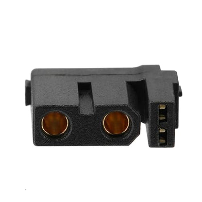 ELFCULB 10pcs Amass XT30U (2+2) Upgrade Female Connectors, Drone FPV Lipo Battery Connectors, Gold Plated for RC UAV Robots (Black) - color: 10pcs XT30U(2+2) Female