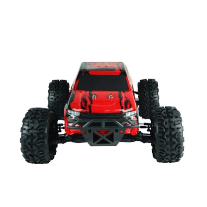 Helixsun VRX RH101 1/10 Scale 4WD Monster Truck 18CXP Nitro 2.4G High-Speed RC Car, Agile Steering, Smooth Ride - R0066 RTR Version - color: Red