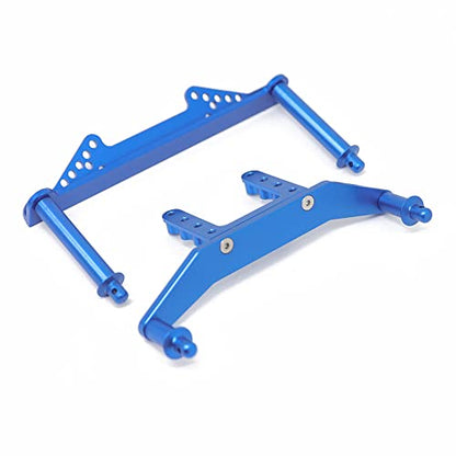 Replacement RC Car Front & Rear Body Mounts Posts for Traxxas 1/10 Slash 2WD Aluminum Alloy Durable RC Car Upgrade Accessories - color: Blue