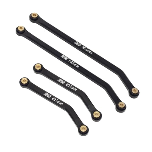DKKY CNC Aluminum High Clearance for 1/24 RC Crawler LWB 133.5mm Axial SCX24 AXI90081 Deadbolt AXI00004 B17 Upgrades (Black) - color: Black