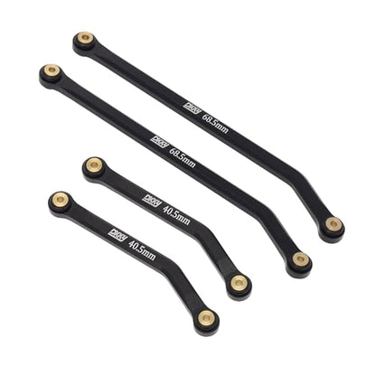 DKKY CNC Aluminum High Clearance for 1/24 RC Crawler LWB 133.5mm Axial SCX24 AXI90081 Deadbolt AXI00004 B17 Upgrades (Black) - color: Black