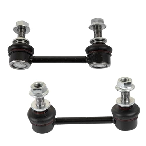 TRQ Driver and Passenger Side Sway Bar Link Set 2 Piece Compatible with 16-20 Lexus GS F 15-22 RC F 10-19 RX350 10-19 RX450h 18-19 RX350L 18-19 RX450hL 14-19 Toyota Highlander - style: PSA61044