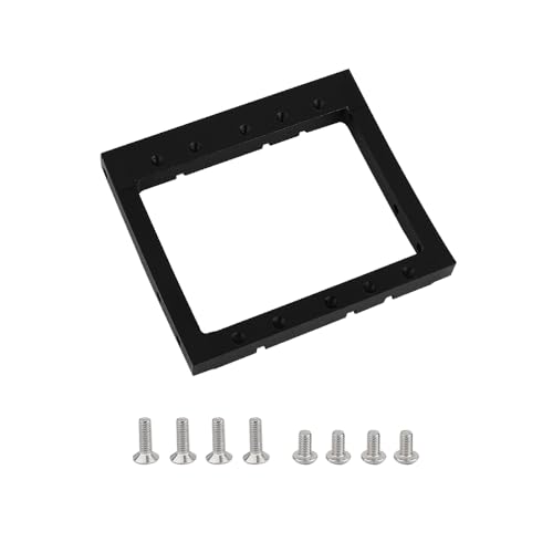 LCG Winch Dual Servo Mounts Bracket for 1/10 RC Rigs Crawler Capra SCX10 II Axle Comp TGH Rails LCG Chassis Kit Upgrade Part (Black) - color: Black