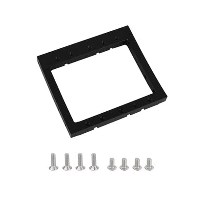 LCG Winch Dual Servo Mounts Bracket for 1/10 RC Rigs Crawler Capra SCX10 II Axle Comp TGH Rails LCG Chassis Kit Upgrade Part (Black) - color: Black