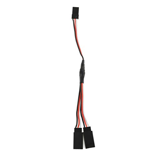 E-outstanding Servo Plug Extension Lead 150mm Y Style 3-Pin Servo Extension Cord for RC Airplane JR Futaba Servo Accessories 1 Male to 2 Female Cable Splitter