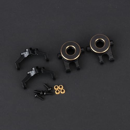 Brass TRX4M Steering Knuckles with Caster Blocks C-hubs Steering Set for TRX4M Upgrade Parts 1/18 RC Crawler