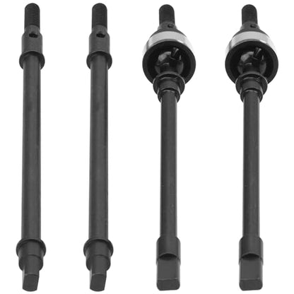 RC Front Rear Steel Drive Shaft CVD Dogbone Compatible with Axial SCX10 YQCQ-01 1/10 RC Crawler Car (Silver) - color: Silver