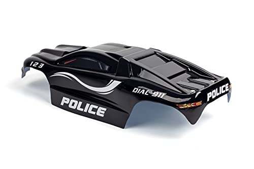 SummitLink Custom Body Police Style Compatible for E-Revo 1/10 Scale RC Car or Truck (Truck not Included) ER-PB-01