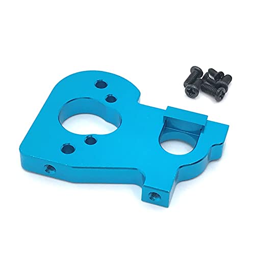 RC 1 Piece RC Car Metal Motor Seat Mount Spare Assembly Accessory For 144001 124018 124019 1/14 RC Buggy 4WD Car - (Color: Blue) - color: Blue