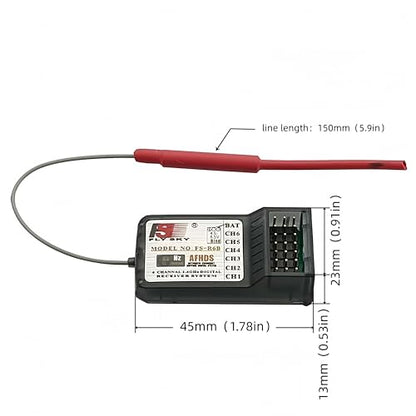 Flysky FS-R6B 2.4G 6 Channel Receiver 6CH for FS-i4 FS-i4X FS-i6 FS-i10 FS-GT2E FS-GT2G FS-T4B FS-GT6B FS-T6 FS-TH9X FS-CT6B FS-GT2 FS-GT3B FS-GT3C Transmitter