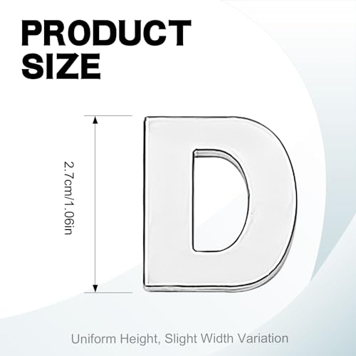 40PCS Custom Car Decal, 3D Chrome Letters Emblem, DIY Adhesive Number Symbol Badge, Vehicle Logo Stickers and Decals for Car Side Rear Trunk and Wall Decor Outdoor, Automotive Accessories