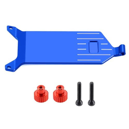 RC Upgrades for LOSI Micro-B 2WD 1/24 for Buggy Aluminum Alloy for Chassis Receiver Plate RC Car Upgrade Parts(Blue) - color: Blue