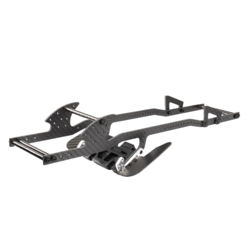 Lcg Carbon Fiber Frame Rail LCG Chassis Kit with Ultralight Portal Transmission Skid Plate for 1/10 RC Crawler for Capra SCX10 - color: Zf-chassis Kit a