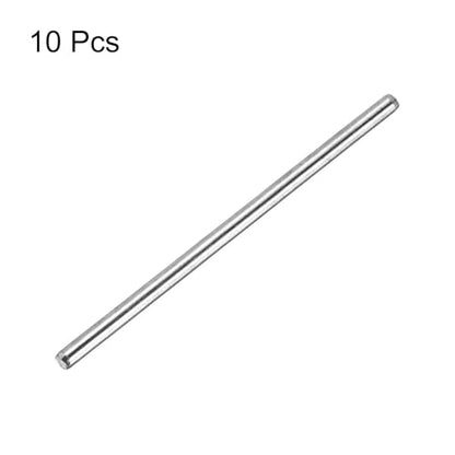 MECCANIXITY 10pcs 2mmx45mm Toys Shaft Round Rod Axles Drive Shaft for DIY RC Car Truck Boat Helicopter Model Part, Silver - size: 2mmx45mm