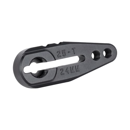 RC Clamping 25T Servo Horn 20mm 24mm 7075 Aluminum for Protek Savox Servo 1/10 Arrma Buggy Granite Raider VPS02412 Electric Car/Truck Option Parts (25T 24mm 1pc)