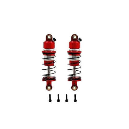 for WLtoys 244016 for LOSI Micro-B 1/24 Hydraulic Front Shock Absorber Metal Upgrade Remote Control Car Parts Rc Parts - color: Red