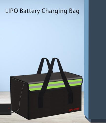 Lipo Battery Safe Bag Large Capatity Fireproof Bag for Ebike Lipo Battery Other Batteries Storage Charging Transport Home Office Travel Safe Storage Pouch - size: 400*250*250mm